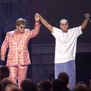 Eminem and Elton John Performing Stan at Grammys 2001 001
