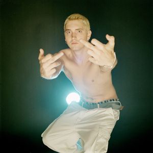 Eminem blue light photoshoot 08