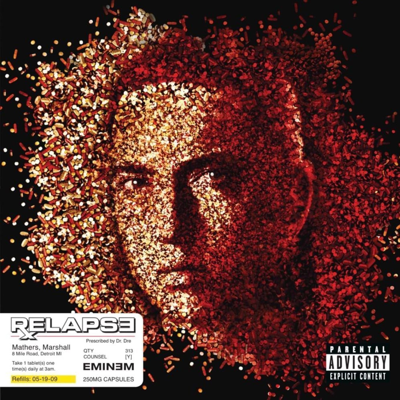 Album cover of "Eminem - Relapse"