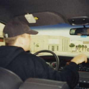 Eminem at Burbank, CA. June 1998 002 driving to the studio