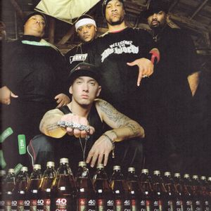 Eminem and D12 badass posing for 40oz video