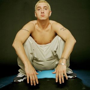 Eminem blue light photoshoot 01