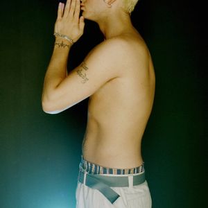 Eminem blue light photoshoot 05