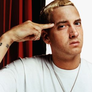 Eminem red white Background Photoshoot 02